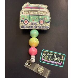 Medical Badge reel with alligator swivel clip